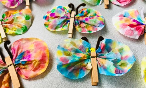 coffee filter butterfly crafts